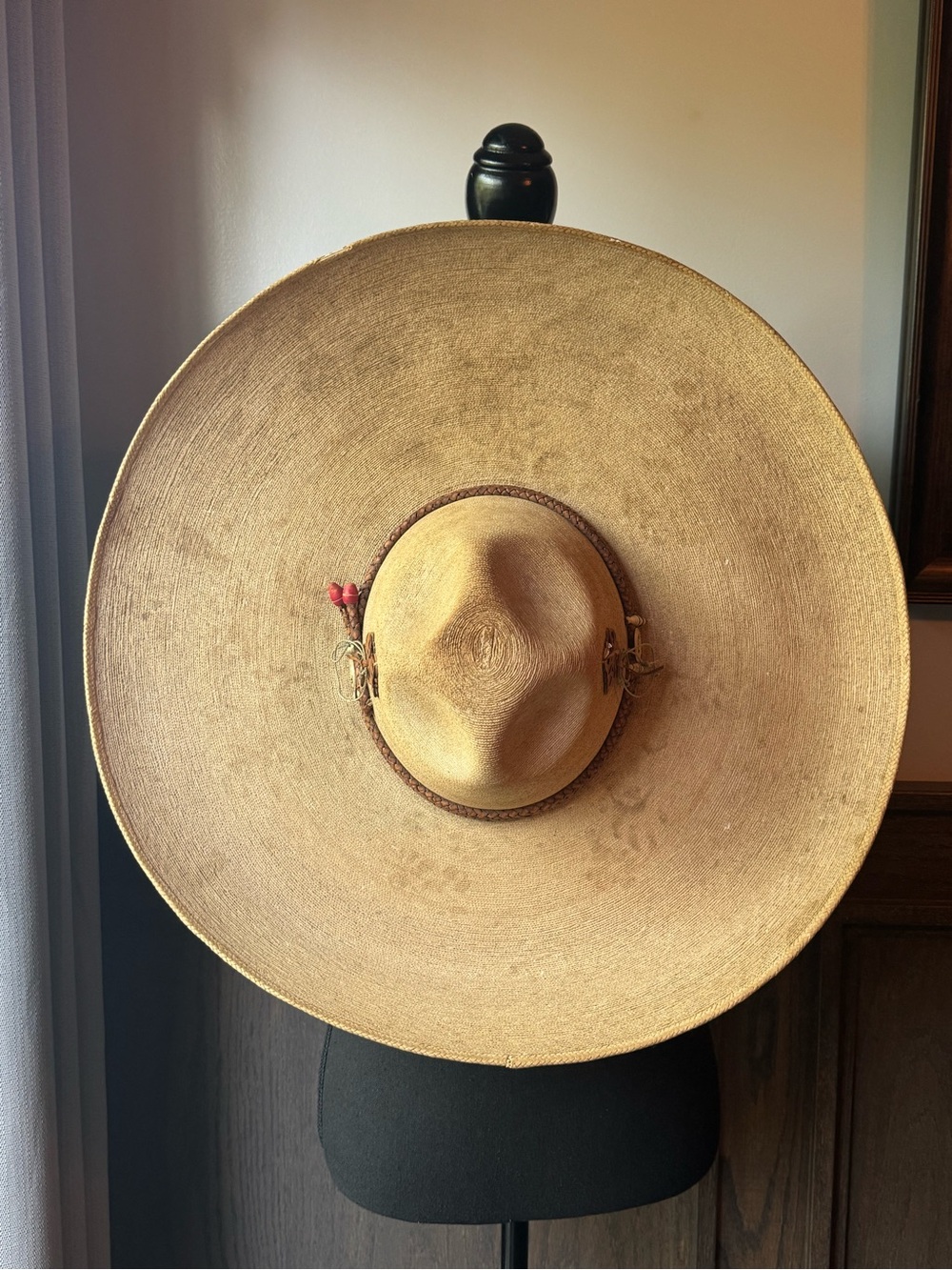 Vintage La Guadalupana Sombrero Hat - Style Emiliano Zapata